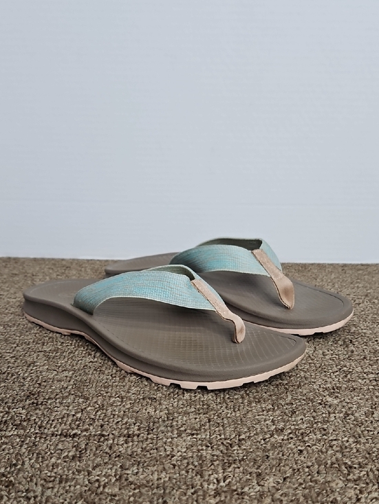 Chaco Shoes - Chaco Playa Light Blue & Pink Slides Flip Flops Sz 7 Womens